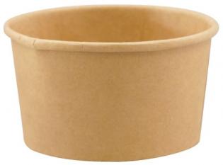 BFC163 - Pot à glace kraft en Carton + PE - Kraft, 160ml, ø85 h 52mm