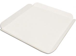 ACS13 - Carré rainé en Carton - Blanc, 130x130mm