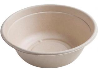 AKS218 - Saladier rond en Bagasse - Beige, 1400ml, ø 210mm