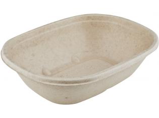 BKR186 - Bol Square en Bagasse - Beige, 1000ml, 180x180x6mm