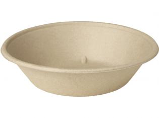 BSK088 - Saladier rond Vision en Bagasse - Beige, 800ml, ø 194mm
