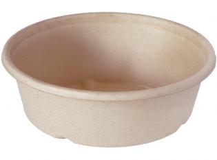 BSK098 - Saladier rond Vision en Bagasse - Beige, 900ml, ø 194mm