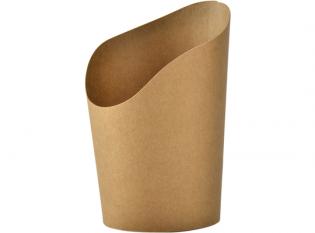 GCS45 - Etuis à frites en Carton + PE - Kraft, 350g, ø60 h 120mm