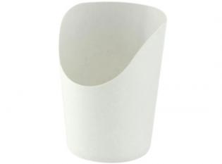 GCS49 - Etuis à frites en Carton + PE - Blanc, 320g, ø60 h 120mm