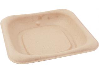 PRK14 - Plat rectangualire en Bagasse - Beige, 140x110mm