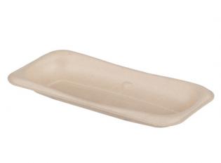 PRK20 - Plat rectangualire en Bagasse - Beige, 200x100mm