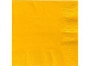 S2402 - Serviette 2 plis en Ouate - Jaune, 40x40cm