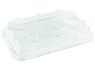 PSL464 - Dôme pour PKT463 en rPET - Transparent, 460x300x60mm