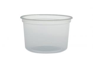 BRF16 - Pot Deli Gourmet en PP - Translucide, 470ml, ø118 h 75mm