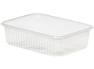 BRJ187 - Barquette MicroTherm 132 en PP - Translucide, 750ml, 132x185x48mm