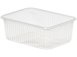 BRJ190 - Barquette MicroTherm 132 en PP - Translucide, 1000ml, 132x185x65mm