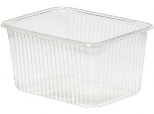 BRJ195 - Barquette MicroTherm 132 en PP - Translucide, 1500ml, 132x185x92mm