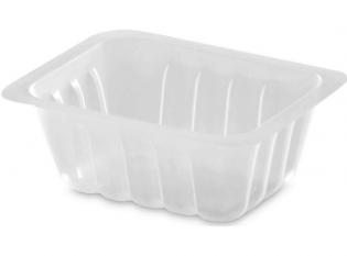 BA125 - Barquette sans couvercle en PS - Translucide, 125ml, 87x68 h 36mm