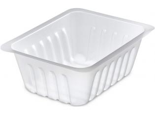 BA250 - Barquette sans couvercle en PS - Translucide, 250ml, 111x88 h 43mm