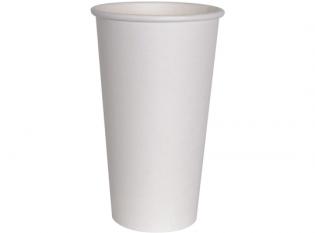 GH559 - Gobelet épais en Carton + PE - Blanc, 50cl, ø 90