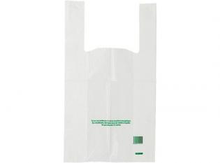 MSB510 - Sacs bretelles réutilisable en PEBD - Blanc, 260x120x45mm