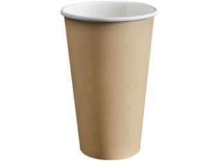 GH508 - Gobelet épais en Carton + PE - Beige, 40cl, ø 90
