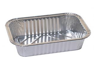 KB911RS - Barquette à bords rabattables en Aluminium - Aluminium, 90cl, 160x95x56mm