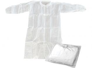 LR79 - Blouse visiteur imperméable en PE - Blanc