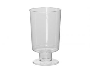 V1210 - Verre sur pied Chambord en PS - Transparent, 7cl