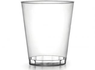 V250 - Verre fond plat en PS - Transparent, 24cl
