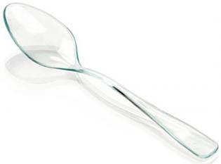 VRC02 - Mini cuillère - Transparent, 90mm
