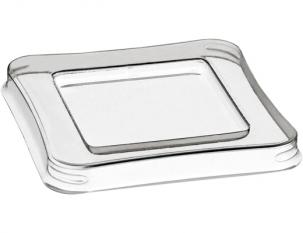 VRL29 - Couvercle coupe Emaude en rPET - Transparent, 84x84x6mm
