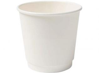 GHW04 - Gobelet double paroi en carton - Blanc, 10cl