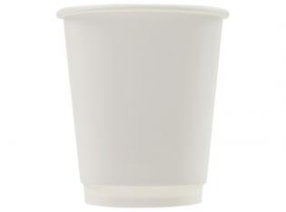 GHW10 - Gobelet double paroi en carton - Blanc, 25cl