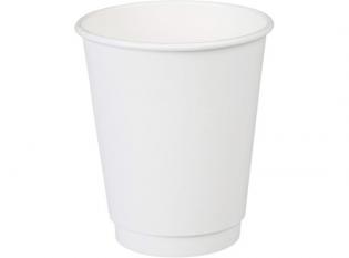 GHW12 - Gobelet double paroi en carton - Blanc, 30cl