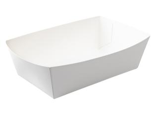 Barquette en carton + PE - Blanc,