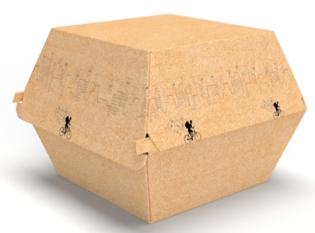 Boite à burger rigide double en Carton