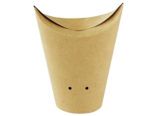 Etuis à frites rerfermable en Carton - Kraft