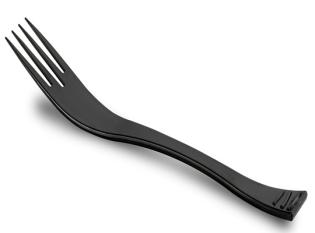 Fourchette réutilisable - Noir