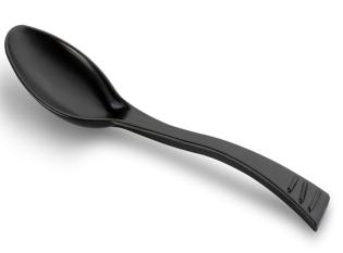 Petite cuillère réutilisable - Noir