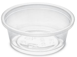 Pot à sauce en PP - Translucide, 45ml,
