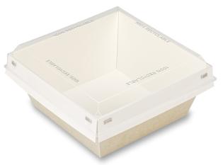 Barquette carton ultra perso - Beige, 1200ml