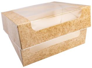Boite à tartelette en Carton + PE - Kraft