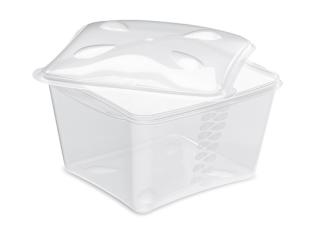 Barquette avec valve vapeur - Translucide, 1500ml,