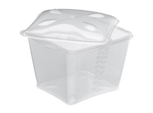 Barquette avec valve vapeur - Translucide, 1800ml,