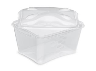 Barquette avec valve vapeur - Translucide, 900ml, 