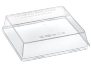 AQPL09 - Couvercle pour AQP09 - Translucide, 94x94x40mm