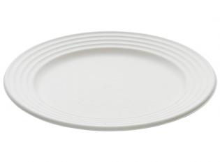 Visuel du produit AKD260 - Assiette ronde en Bagasse - Blanc, ø 260mm