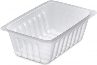 BA375 - Barquette sans couvercle en PS - Translucide, 375ml, 131x99 h 47mm Visuel du produit BA375 - Barquette sans couvercle en PS - Translucide, 375ml, 131x99 h 47mm