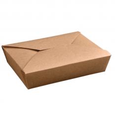 Visuel du produit BAM202 - Boite Hot Box en Carton + PE - Kraft,  1500ml , 198x140x48mm