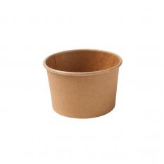 Visuel du produit BFC028 - Pot à sauce en carton +PE - Kraft, 28ml, ø55x38mm