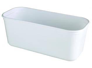 BG06 - Bac à glace en PS - Blanc, 5000ml, 300x110x132mm Visuel du produit BG06 - Bac à glace en PS - Blanc, 5000ml, 300x110x132mm