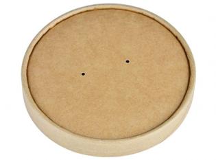 BGTL35 - Couvercle ventilé BGT515 en Carton + PE - Kraft, ø 98mm Visuel du produit BGTL35 - Couvercle ventilé BGT515 en Carton + PE - Kraft, ø 98mm