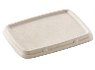 BKL16 - Couvercle série BKR en Bagasse - Beige, 160x230mm Visuel du produit BKL16 - Couvercle série BKR en Bagasse - Beige, 160x230mm
