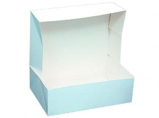 Visuel du produit BTC423 - Boites pâtissières rectangulaires en Carton - Blanc, 230x160x70mm
